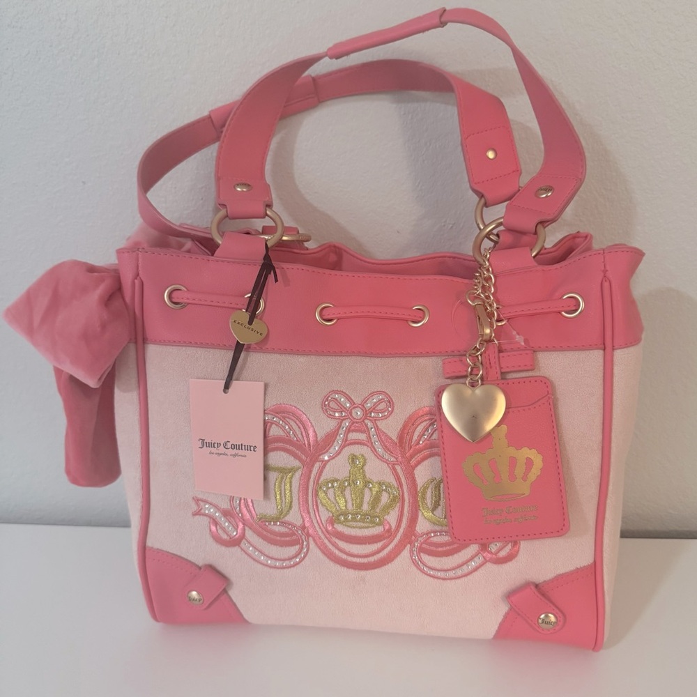 Juicy Couture Daydreamer Lovers Club Tote Bag  Pink